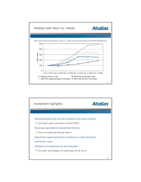 JUNE 2007 INVESTOR PRESENTATION – Altagas Limited – slide 14