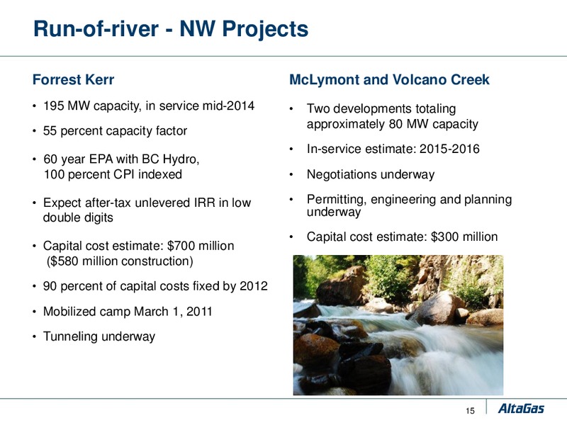 JUNE 2011 CORPORATE PRESENTATION – Altagas Limited – slide 15