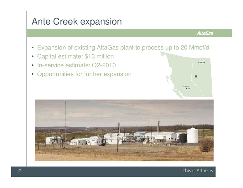 TD UNCONVENTIONAL GAS FORUM – Altagas Limited – slide 17