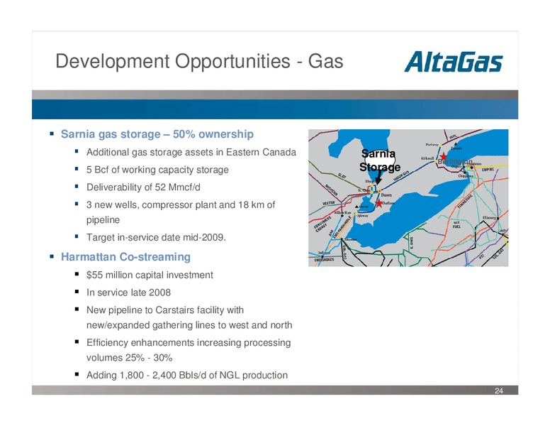 Q2 2008 INVESTOR UPDATE – Altagas Limited – slide 24