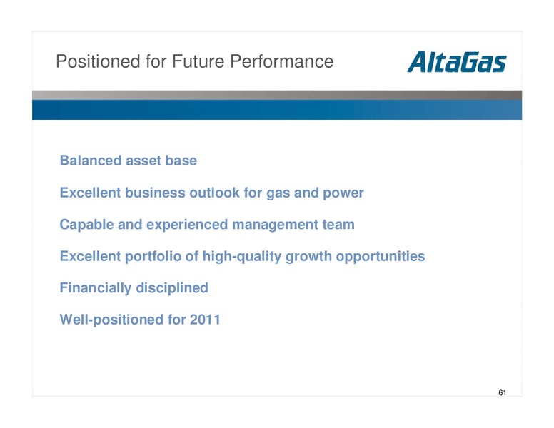 Q2 2008 INVESTOR UPDATE – Altagas Limited – slide 61