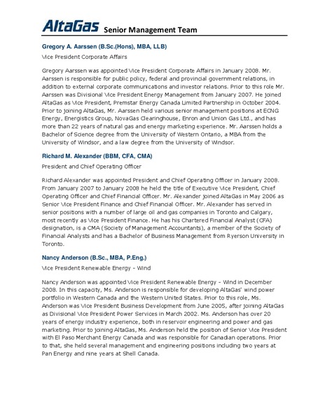 SEPTEMBER 2010 INVESTOR DAY – Altagas Limited – slide 37
