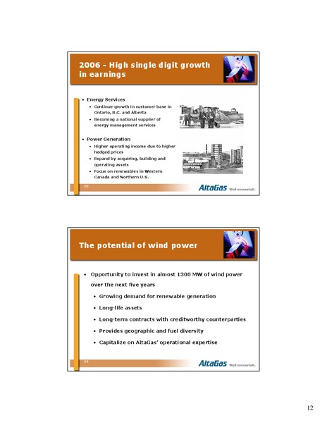 Q2 2006 – Altagas Limited – slide 12