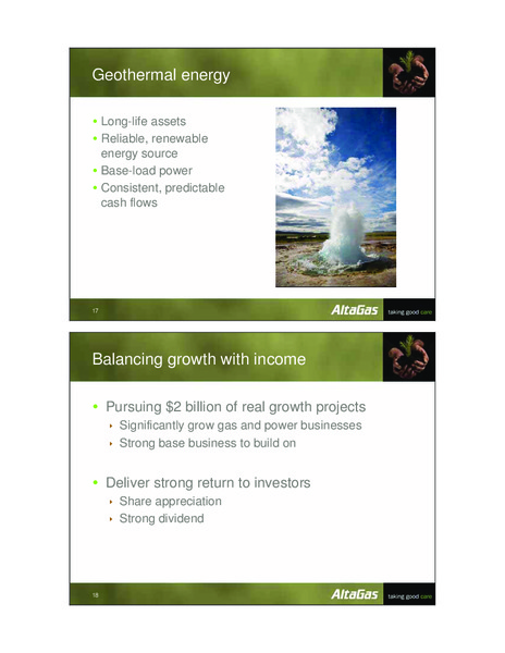 INVESTOR DAY 2009 – Altagas Limited – slide 11