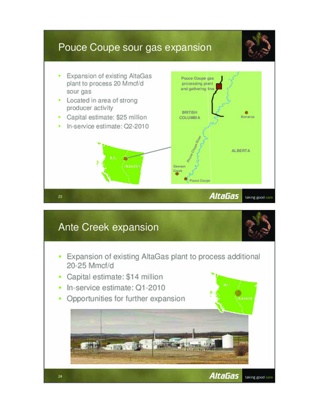 INVESTOR DAY 2009 – Altagas Limited – slide 24