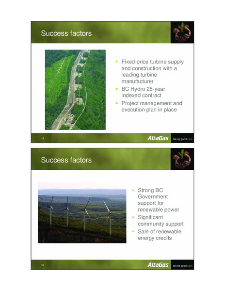 INVESTOR DAY 2009 – Altagas Limited – slide 36