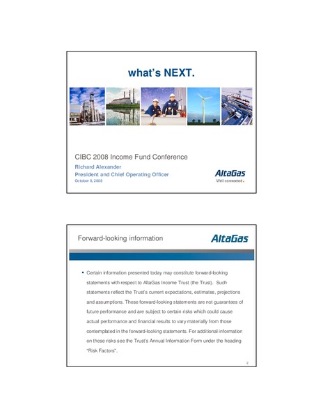 CIBC CONFERENCE PRESENTATION – Altagas Limited – slide 1