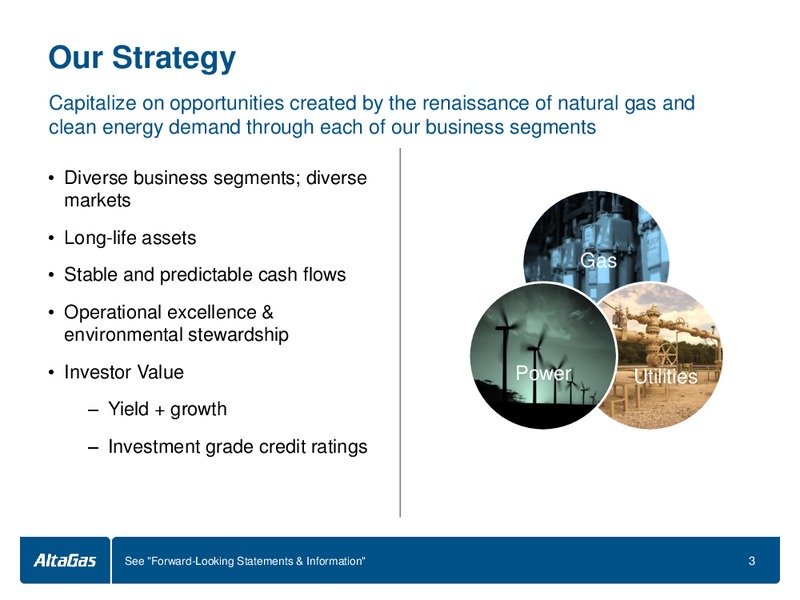 INVESTOR PRESENTATION – Altagas Limited – slide 3