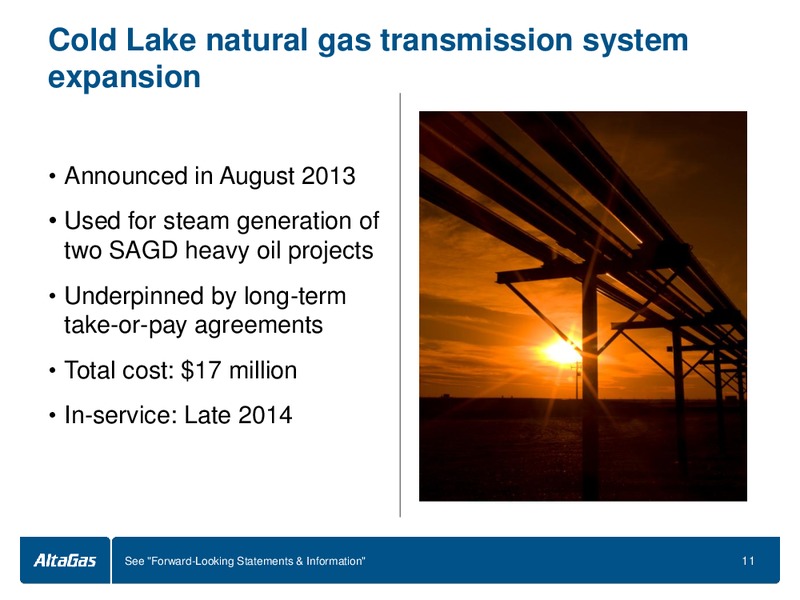 INVESTOR PRESENTATION – Altagas Limited – slide 11