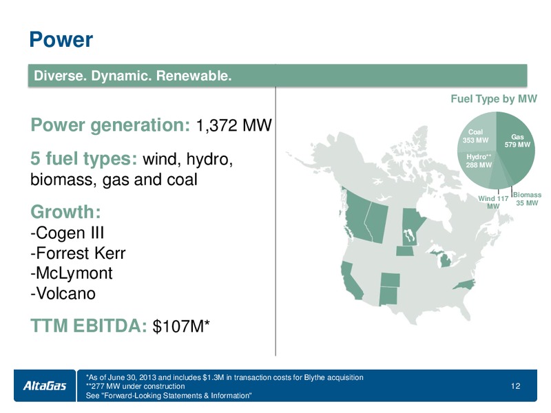 INVESTOR PRESENTATION – Altagas Limited – slide 12