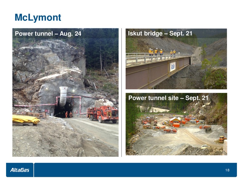 INVESTOR PRESENTATION – Altagas Limited – slide 18