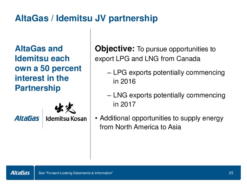 INVESTOR PRESENTATION – Altagas Limited – slide 25