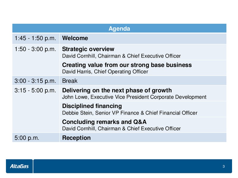 INVESTOR DAY – Altagas Limited – slide 4