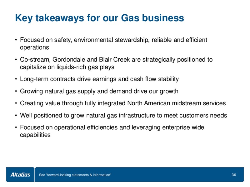 INVESTOR DAY – Altagas Limited – slide 37