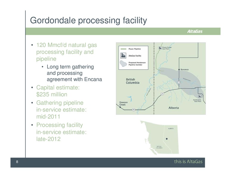 SCOTIA CAPITAL PIPELINE & PROCESSING DAY CONFERENCE – Altagas Limited – slide 8
