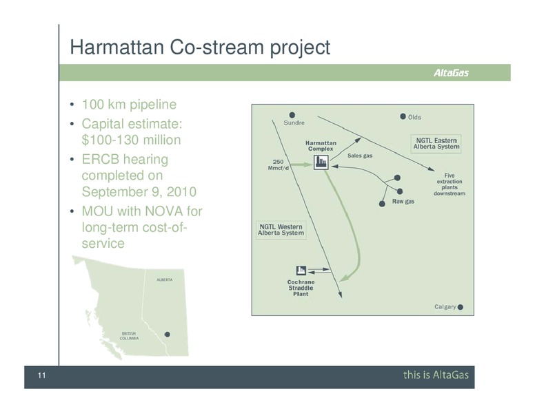 SCOTIA CAPITAL PIPELINE & PROCESSING DAY CONFERENCE – Altagas Limited – slide 11