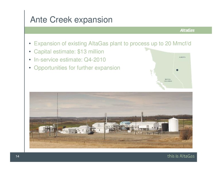 SCOTIA CAPITAL PIPELINE & PROCESSING DAY CONFERENCE – Altagas Limited – slide 14