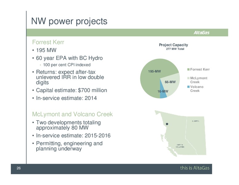 SCOTIA CAPITAL PIPELINE & PROCESSING DAY CONFERENCE – Altagas Limited – slide 26