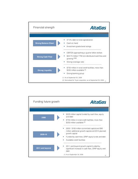 SCOTIA CAPITALS ELECTRON DAY 2008: THE CARBON AND CREDIT CHALLENGE – Altagas Limited – slide 6