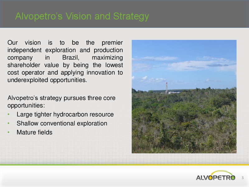 APRIL 2015 CORPORATE PRESENTATION – Alvopetro Energy Ltd. – slide 2