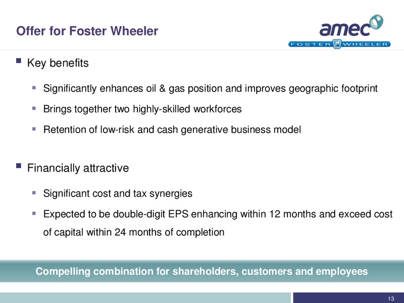 Investor Slide Pack – Amec Plc – slide 12
