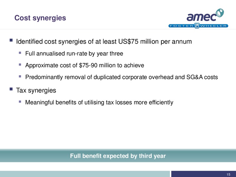 Investor Slide Pack – Amec Plc – slide 14