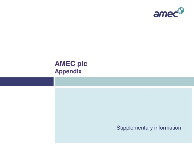 REDBURN CONFERENCE – Amec Plc – slide 13