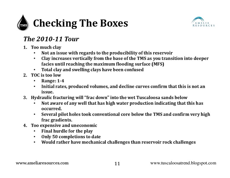 ENERGY SUMMIT 2014 – Amelia Resources Llc – slide 11