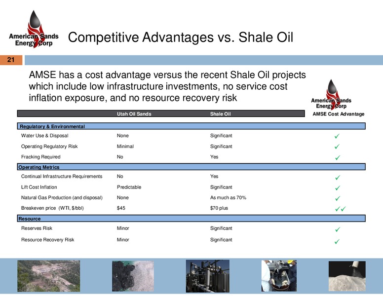 CORPORATE PRESENTATION – American Sands Energy Corp. – slide 19