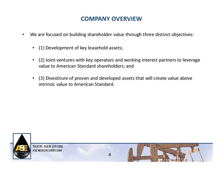 IPAA's 18th Annual Oil & Gas Investment Symposium – American Standard Energy Corp. – slide 3
