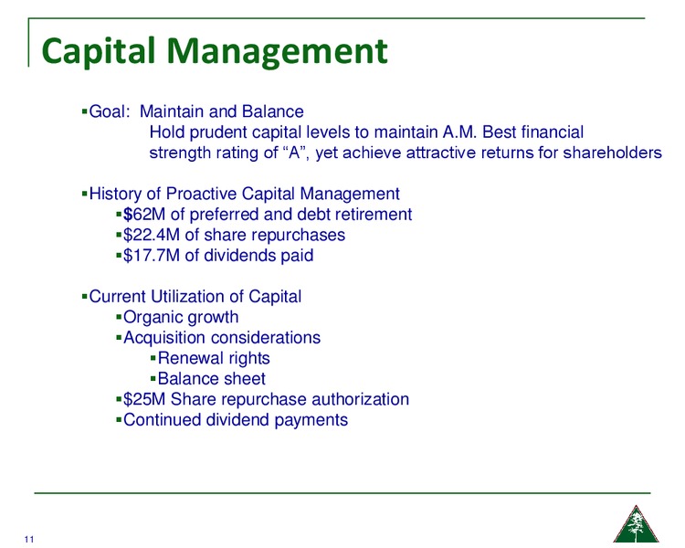 JMP Midwest Marketing Visits – Amerisafe Inc – slide 10