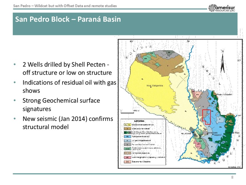 UK PARAGUAY TRADE INVESTMENT FORUM – Amerisur Resources Plc – slide 7
