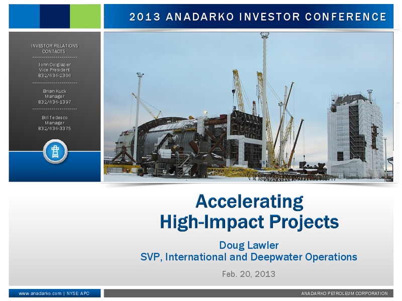 February 2013 Investor Conference – Anadarko Petroleum Corp – slide 28