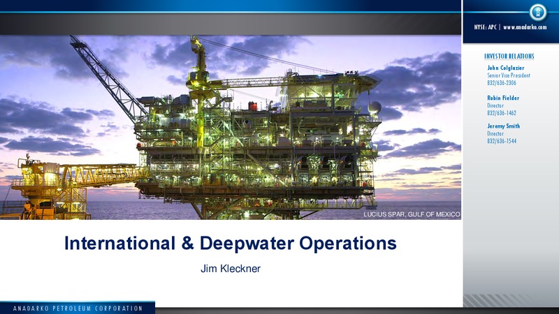 2015 Capital Program – Anadarko Petroleum Corp – slide 26
