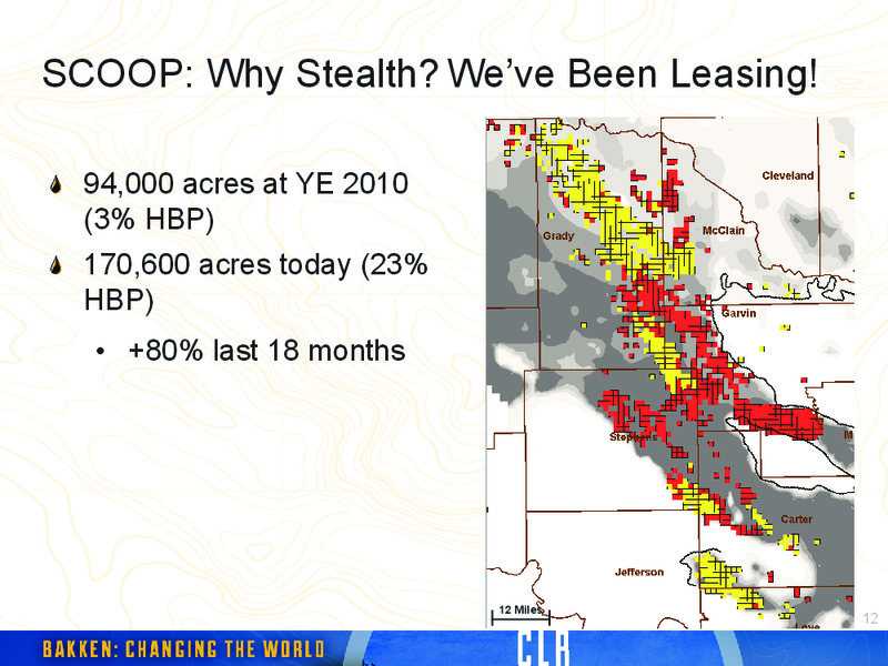 CLR Implemantation:The SCOOP – Continental Resources, Inc. – slide 12
