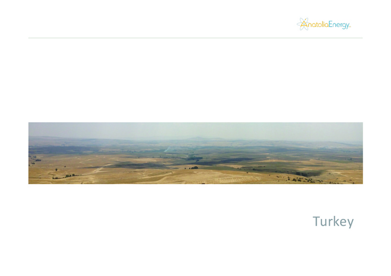 Investor Presentation – Anatolia Energy Corp – slide 12