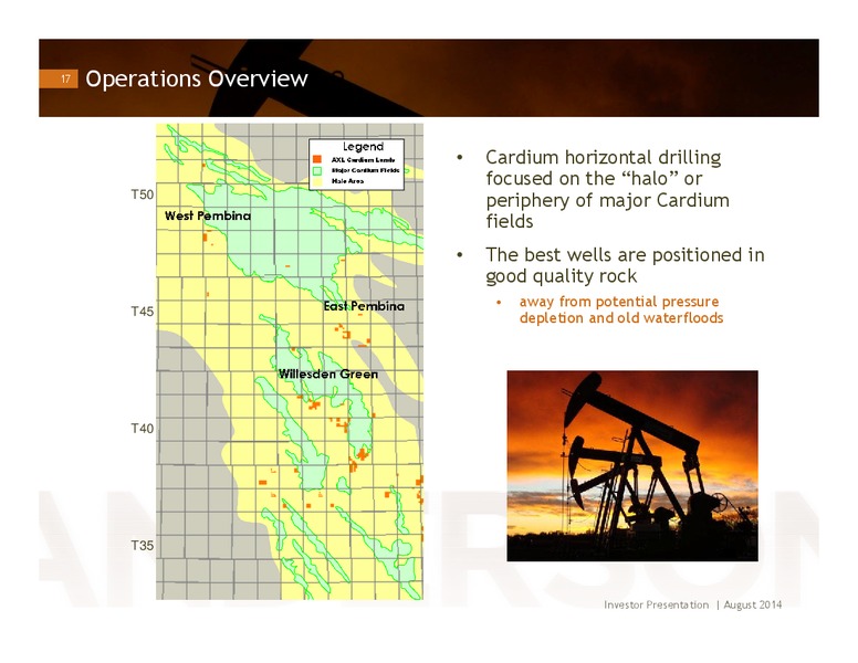 INVESTOR PRESENTATION – Anderson Energy Ltd – slide 16
