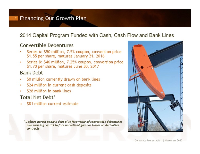 INVESTOR PRESENTATION – Anderson Energy Ltd – slide 6