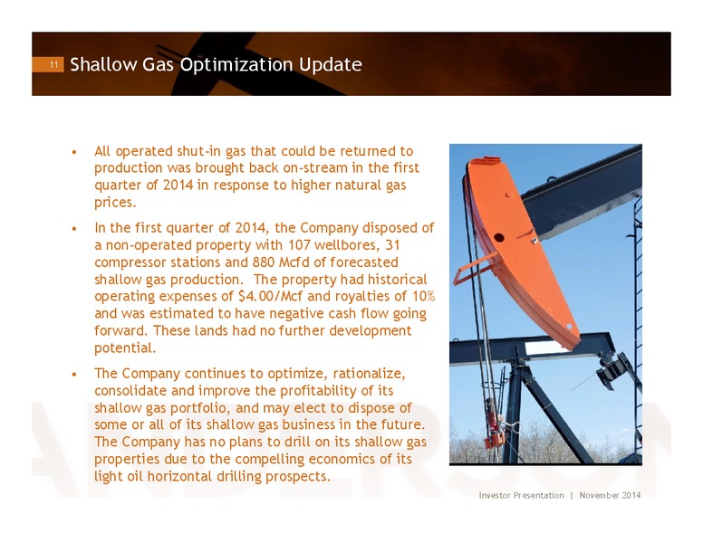 PRESENTATION – Anderson Energy Ltd – slide 10