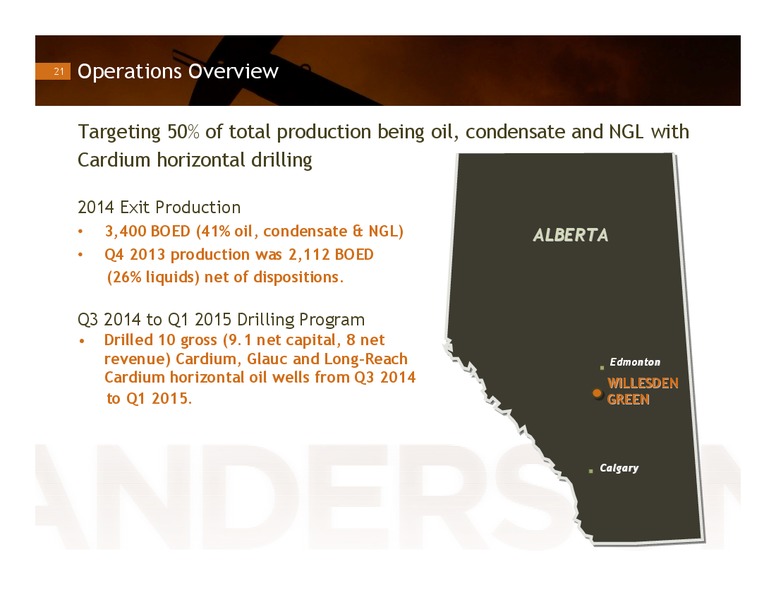 Investor Presentation – Anderson Energy Ltd – slide 20