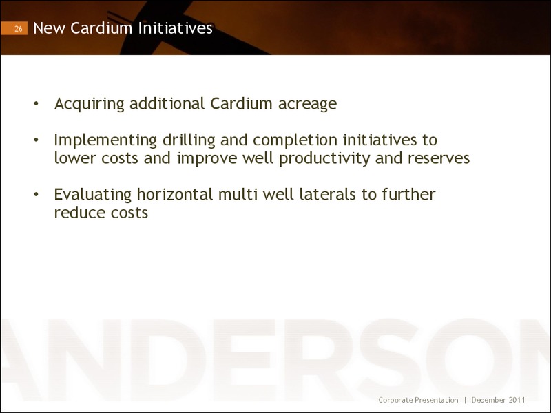 Investor Presentation Repositioned for Oil Production Growth – Anderson Energy Ltd – slide 25