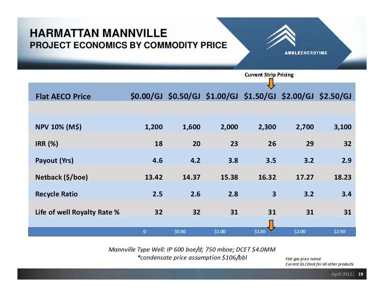 CIBC 2012 ENERGY CONFERENCE – Angle Energy, Inc. – slide 19