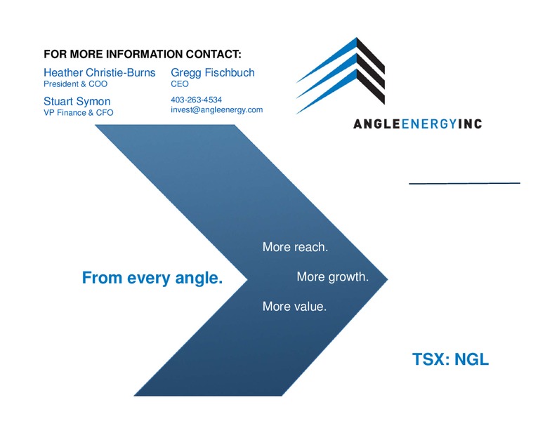 CIBC 2012 ENERGY CONFERENCE – Angle Energy, Inc. – slide 38
