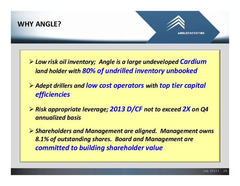 Corporate Presentation – Angle Energy, Inc. – slide 19