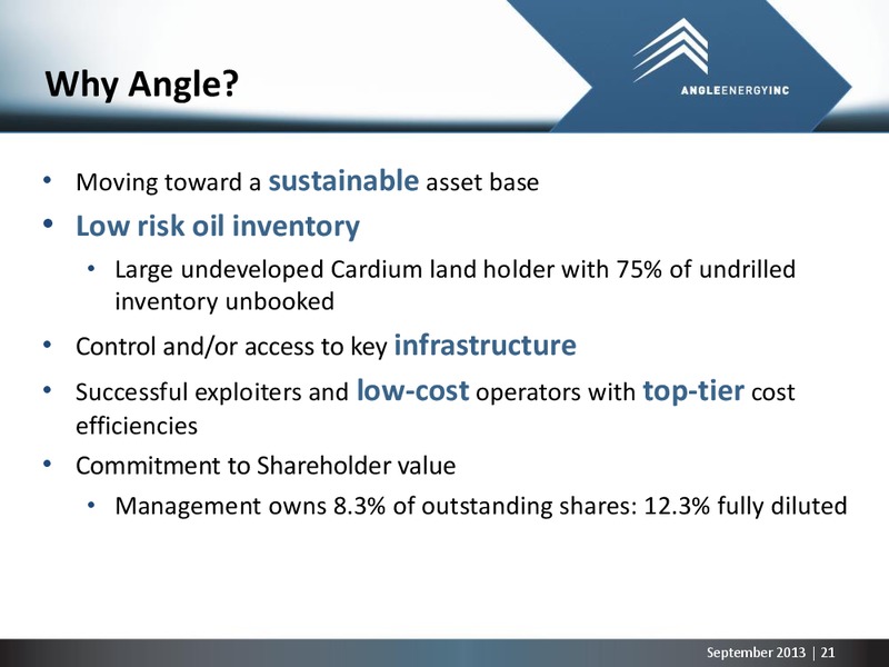 Corporate Presentation – Angle Energy, Inc. – slide 20