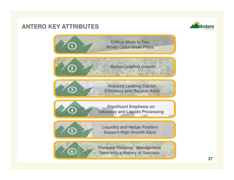 HOWARD WEIL 42ND ANNUAL ENERGY CONFERENCE – Antero Resources – slide 27