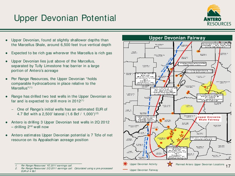 2012 CORPORATE PRESENTATION – Antero Resources – slide 17