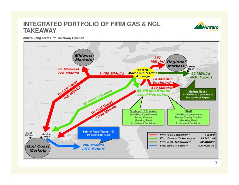 AUGUST 2014 COMPANY OVERVIEW – Antero Resources – slide 7