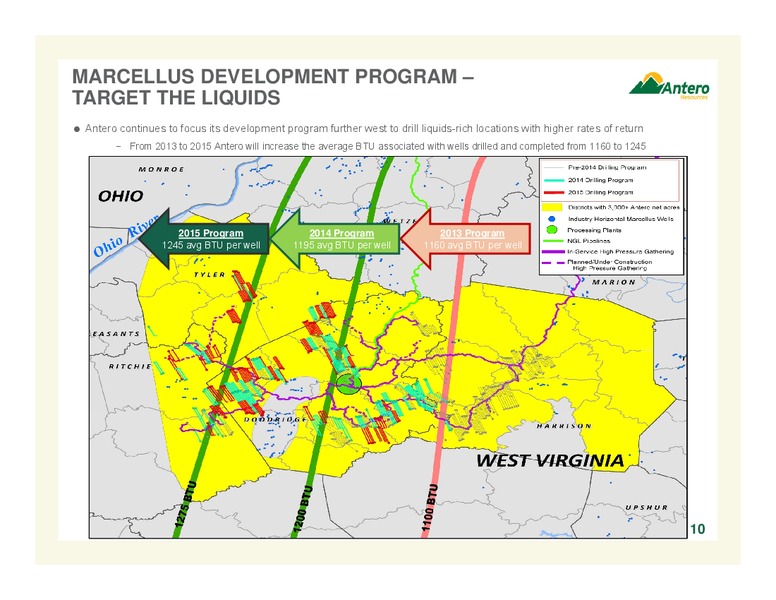 AUGUST 2014 COMPANY OVERVIEW – Antero Resources – slide 10