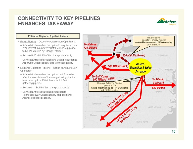 AUGUST 2014 COMPANY OVERVIEW – Antero Resources – slide 16